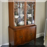 F05. Berkey & Gay china cabinet. 71”h x 35”w x 16”d 